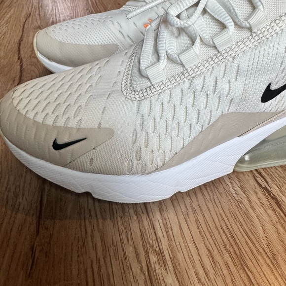 Nike Air Max 270 Cream and Black Sneakers - Picture 4 of 6